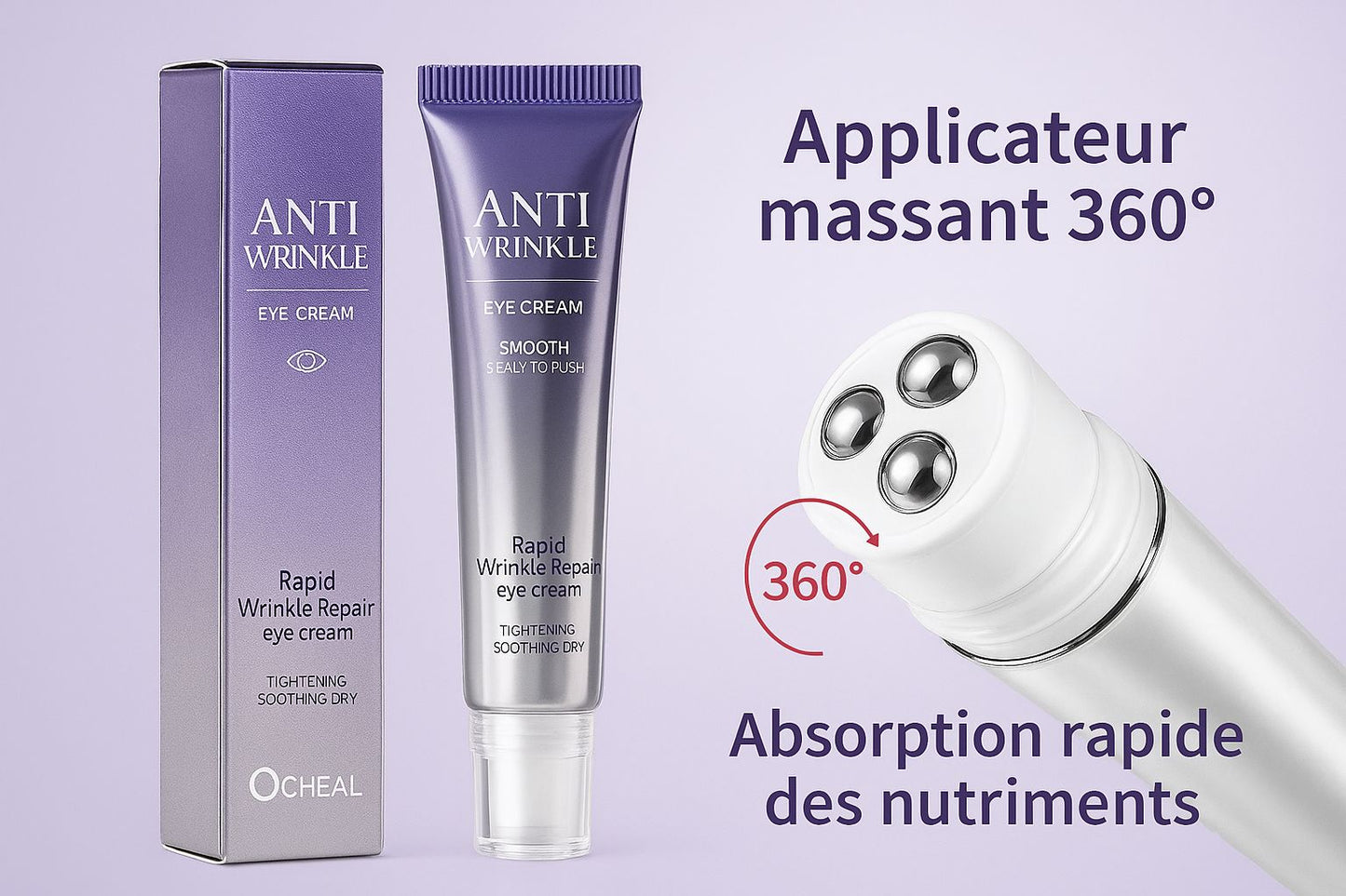 Contour des yeux anti-rides à roll-on 360°